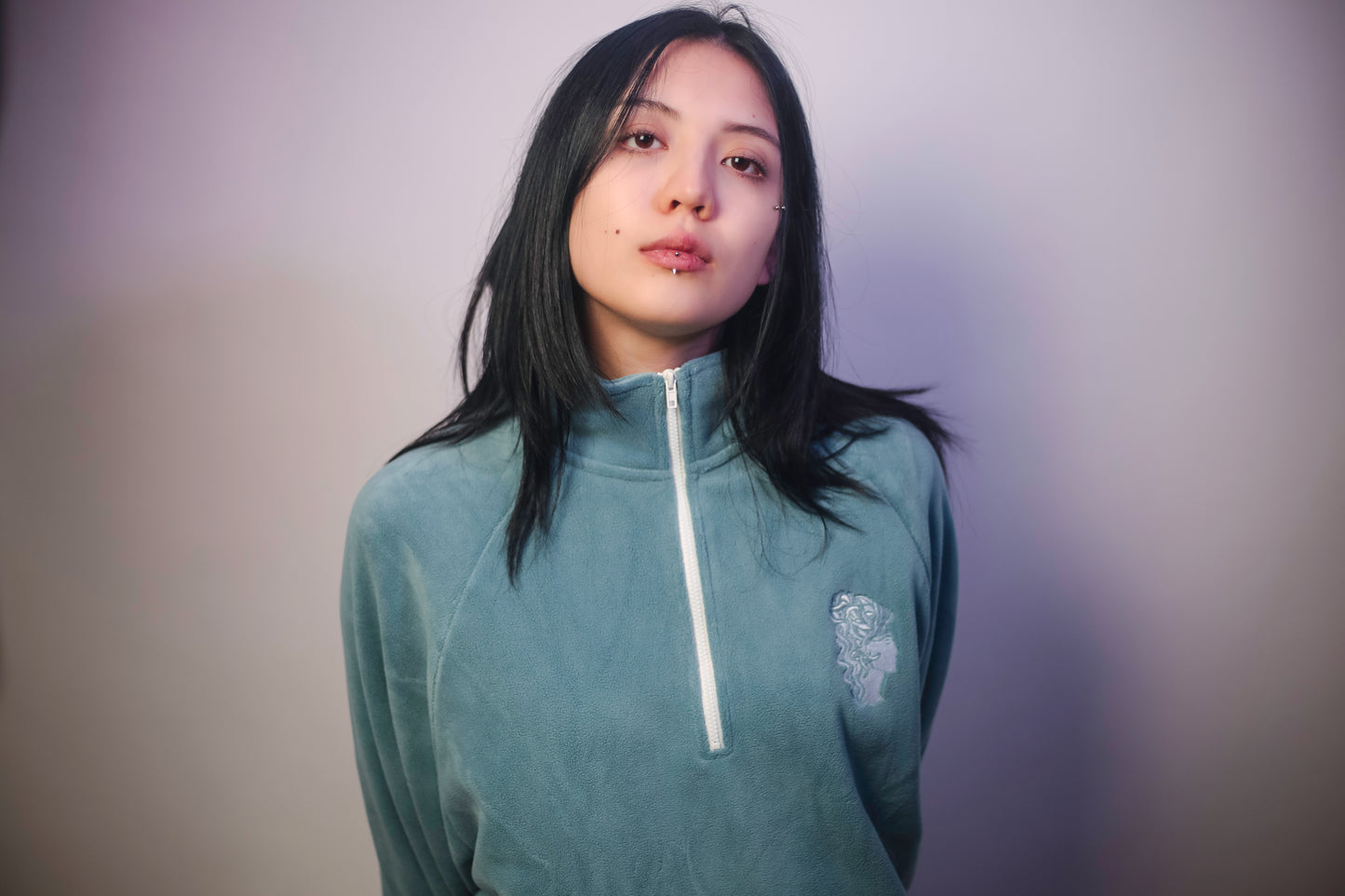 Cerulean Quarter Zip Fleece