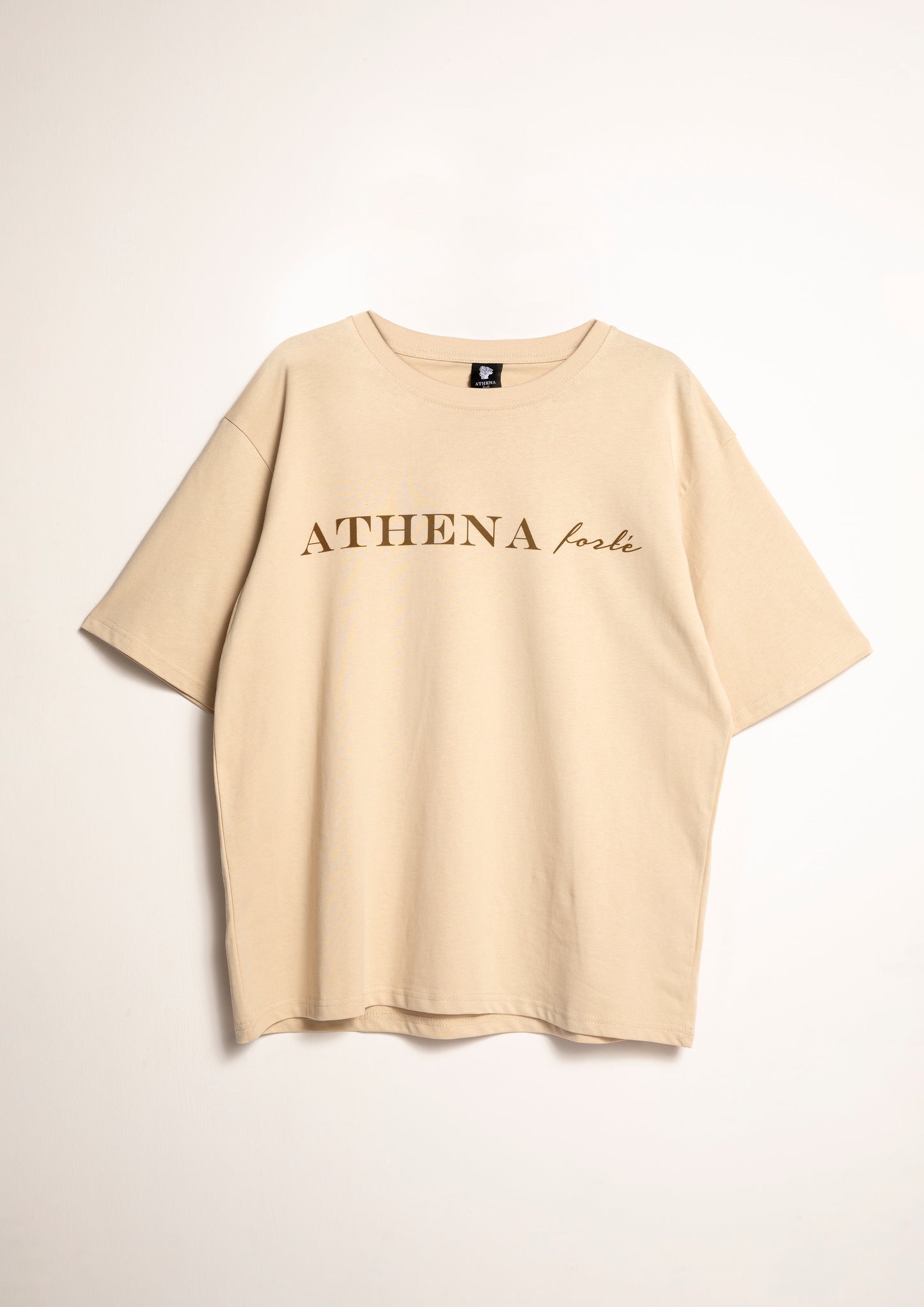 Unisex Oversized Beige T-Shirt
