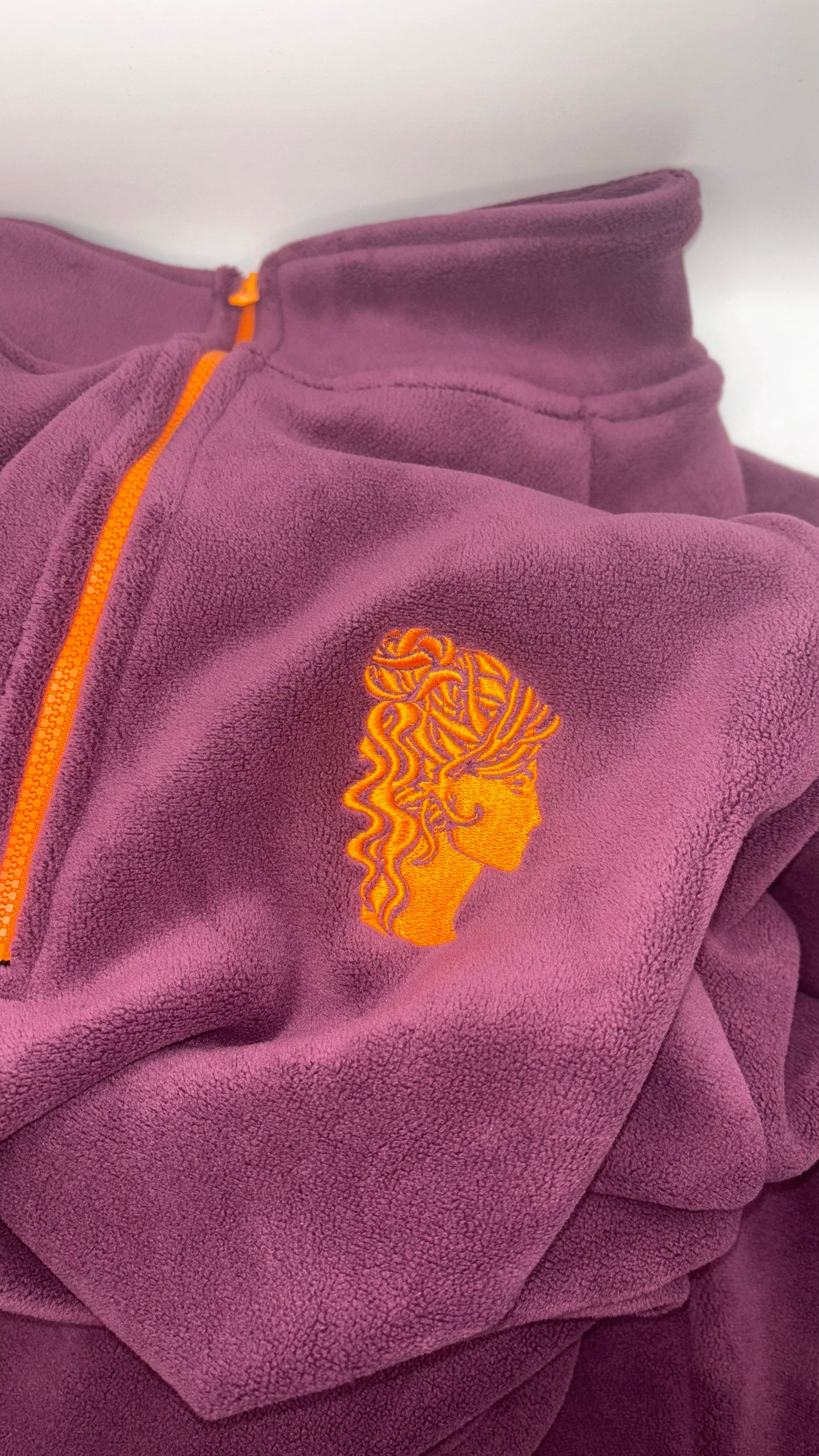 Mauve Quarter Zip Fleece