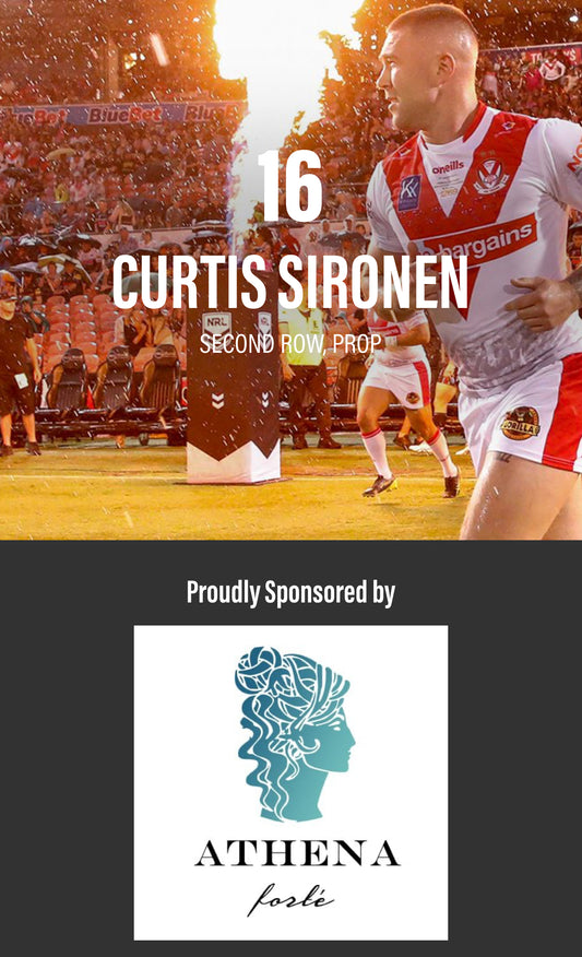 Athena Sponsors Curtis Sironen for the 2024 Rugby League season