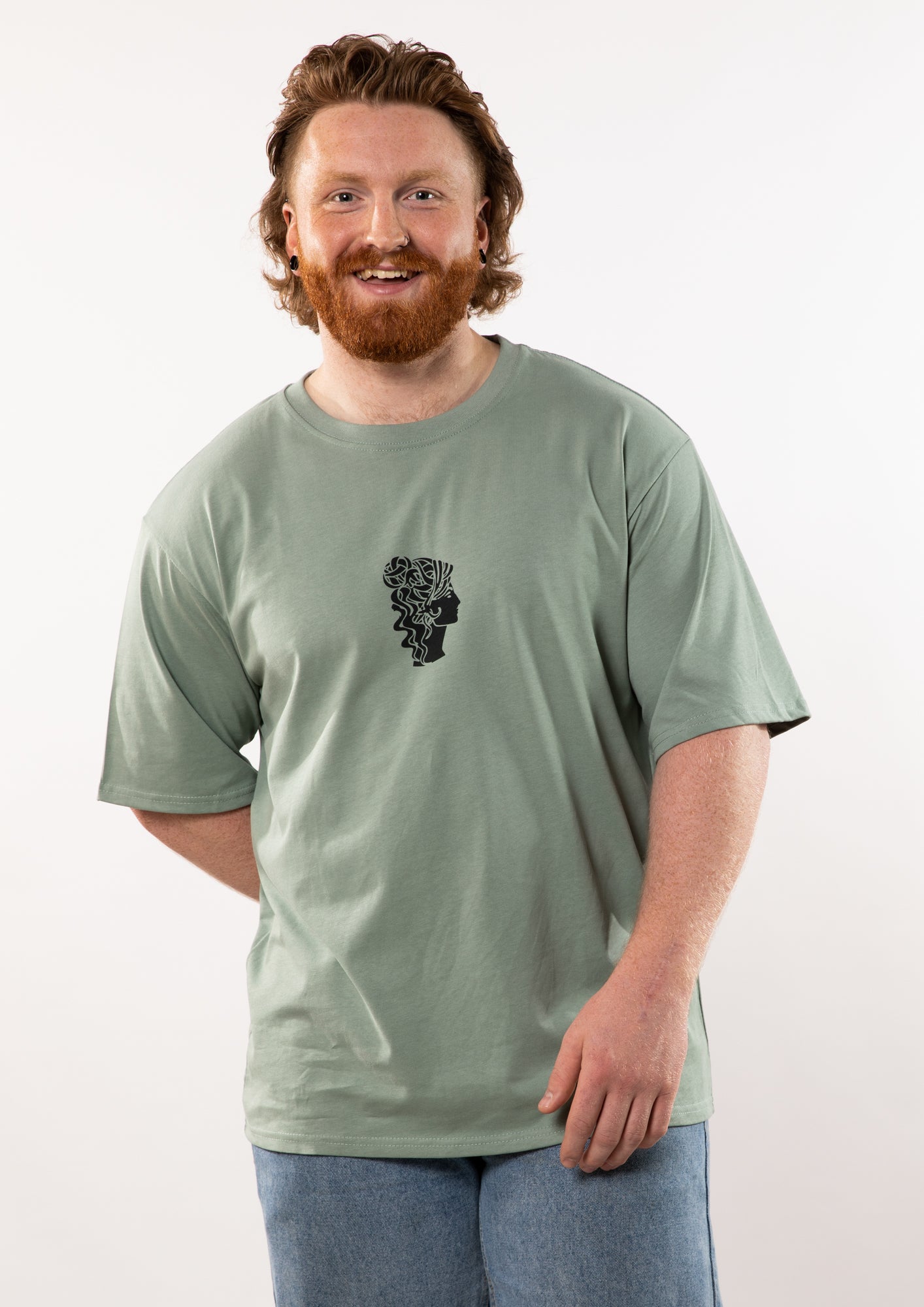 Unisex Oversized Sea Green T-Shirt