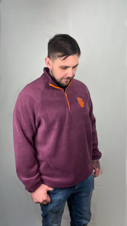 Mauve Quarter Zip Fleece