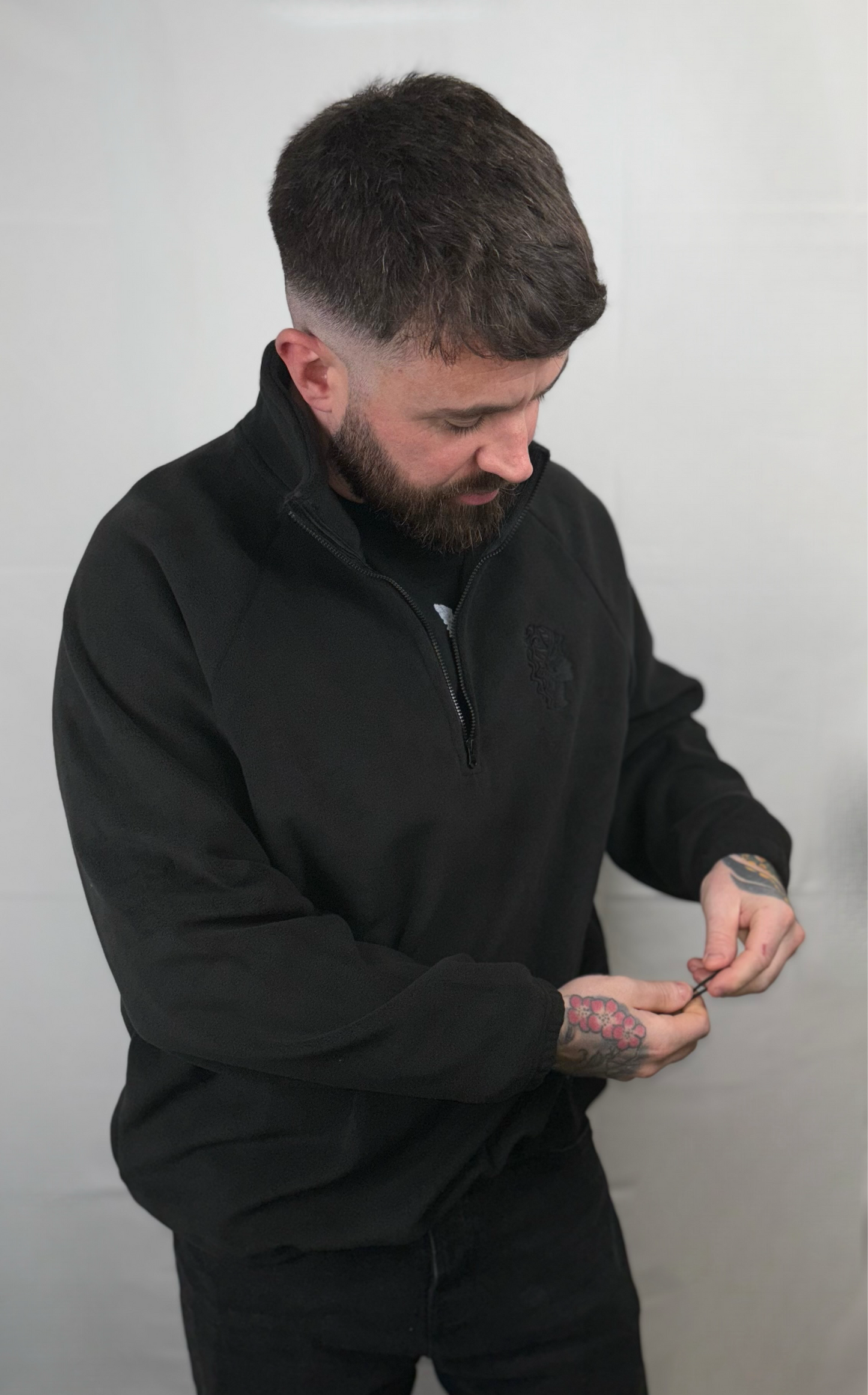 Black Quarter Zip Fleece