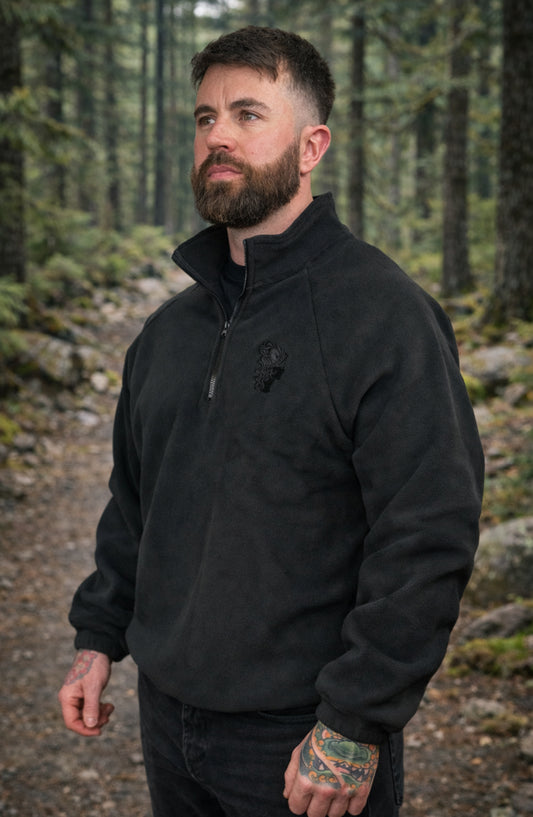 Black Quarter Zip Fleece