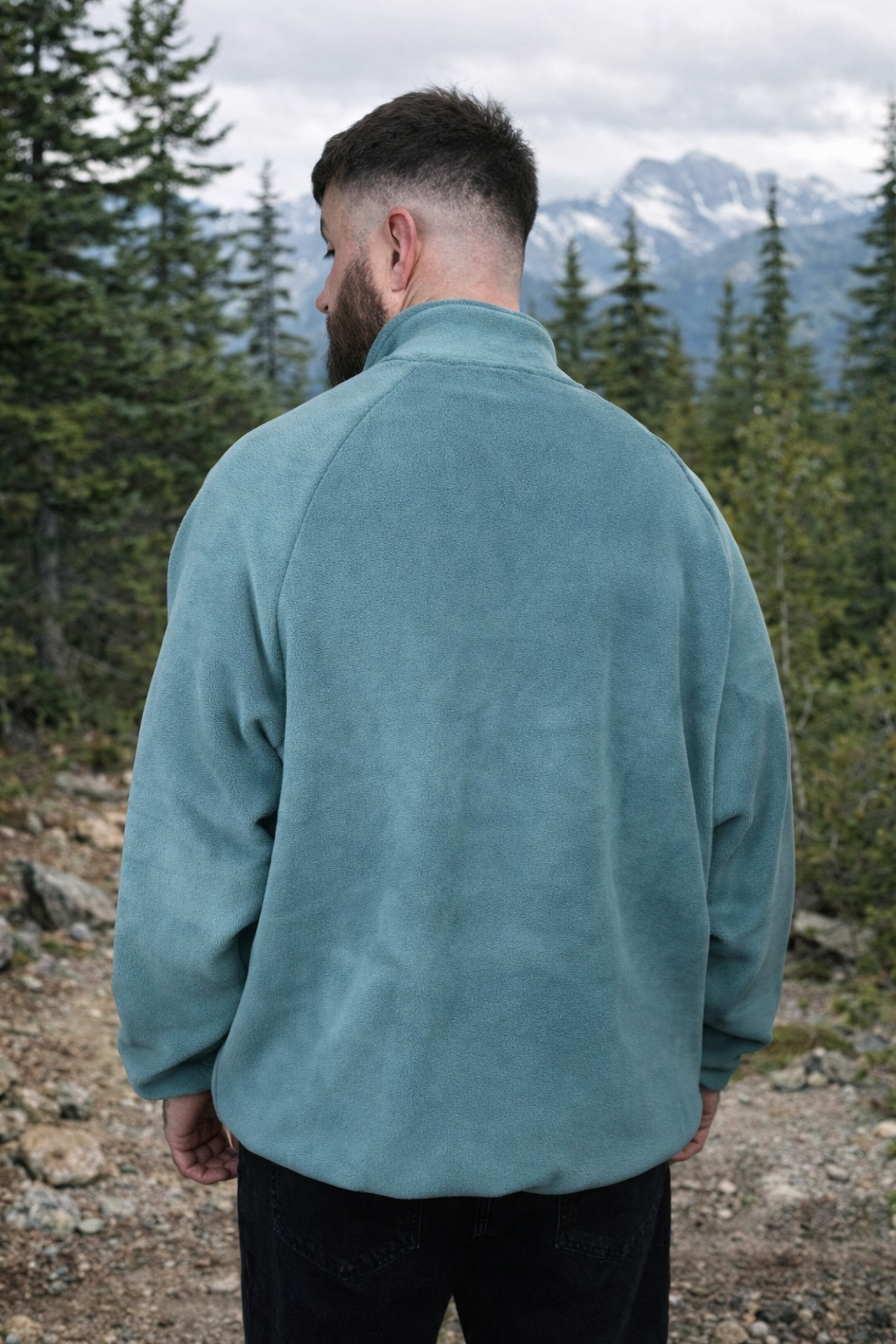 Cerulean Quarter Zip Fleece