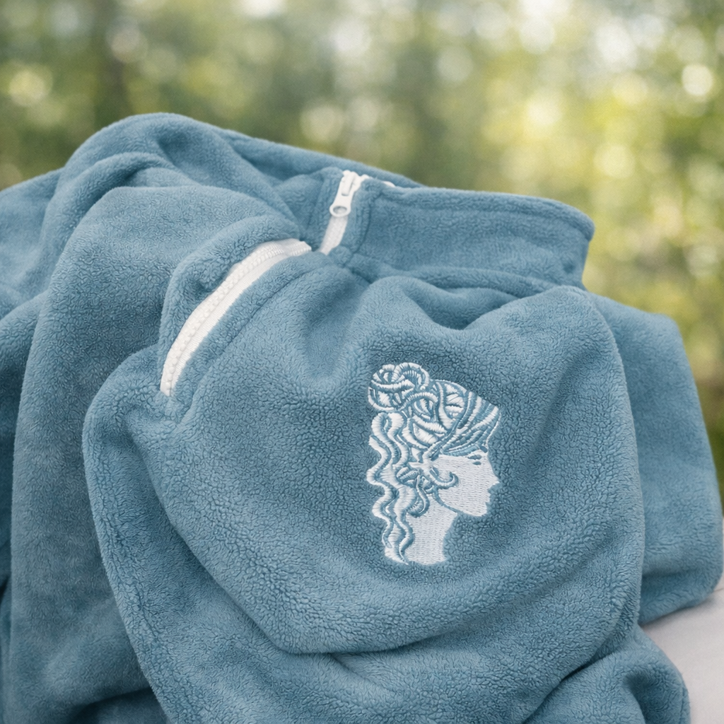 Cerulean Quarter Zip Fleece