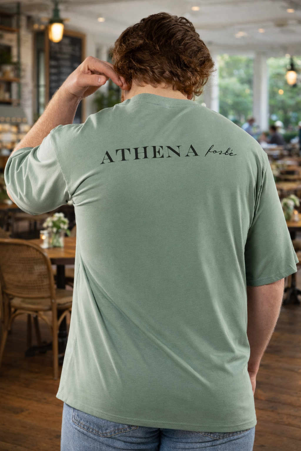 Oversized T - Sea Green